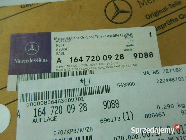 LISTWA DRZWI MERCEDES W164 A1647200928 ORYGINAŁ sprzedam