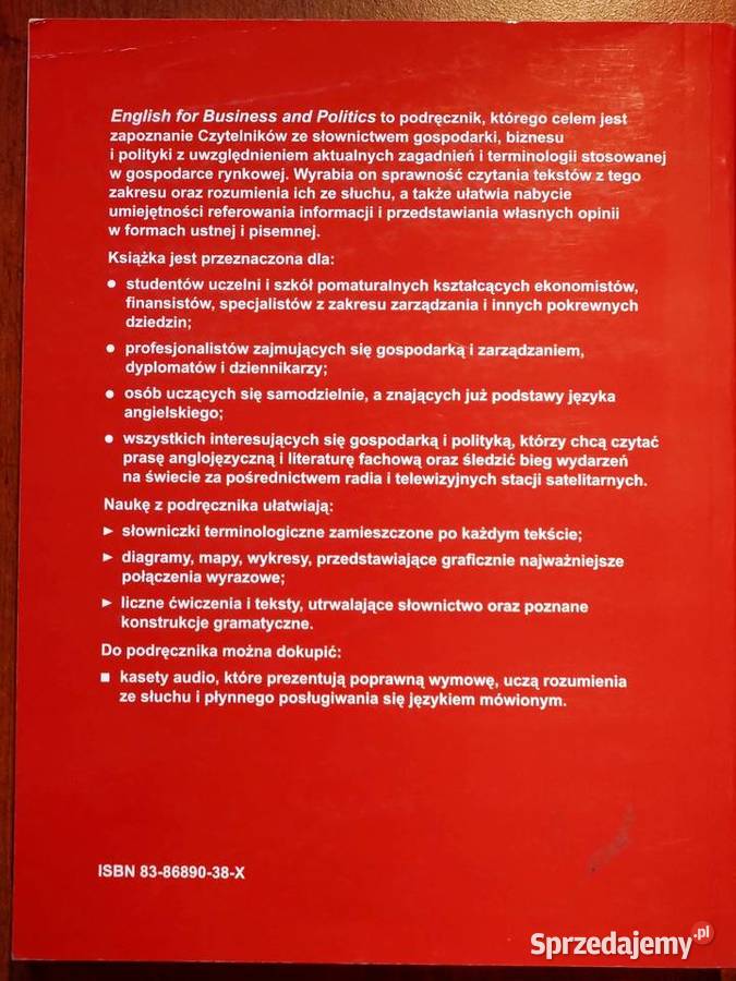 English for Business and Politics Dagmara Świda mazowieckie Warszawa