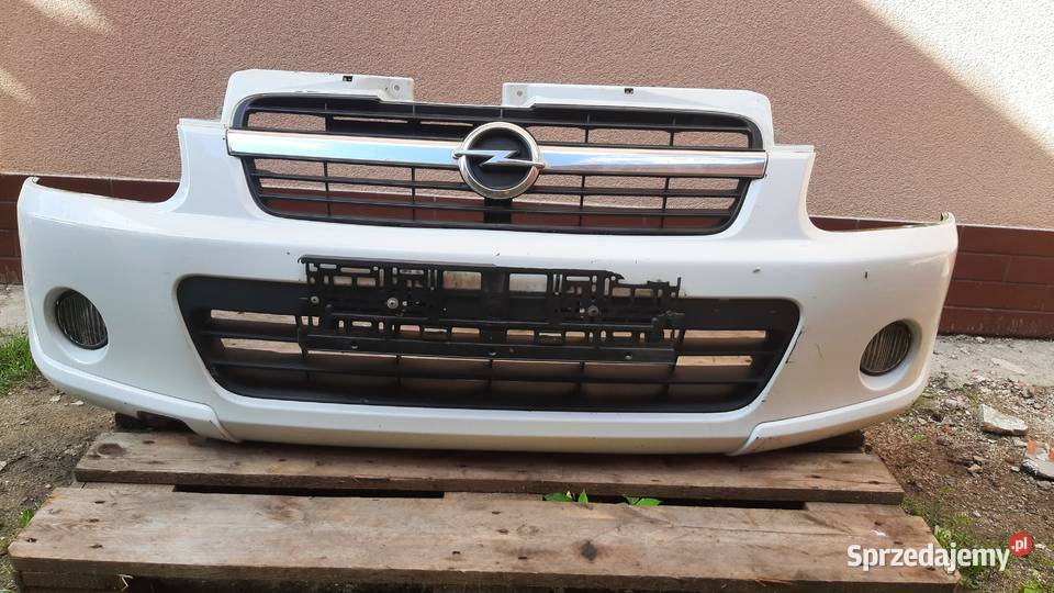 derzak przedni Opel Agila A lift Biały kompletny dolnośląskie Dębno