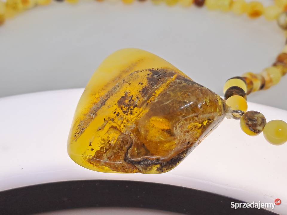 Korale z bursztynu BURSZTYN bałtycki baroczek mazowieckie Warszawa