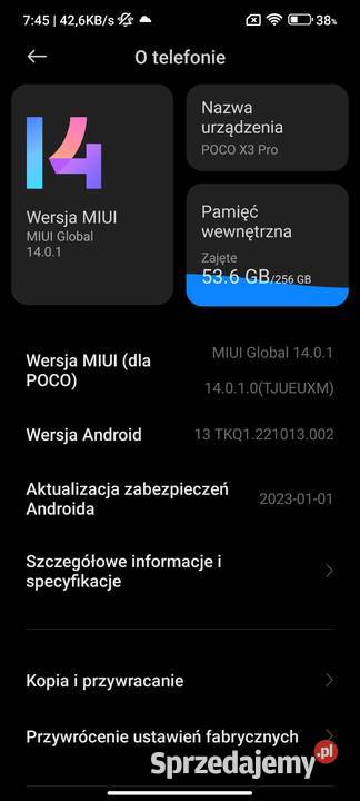 POCO X3 PRO sprzedam czytaj opis