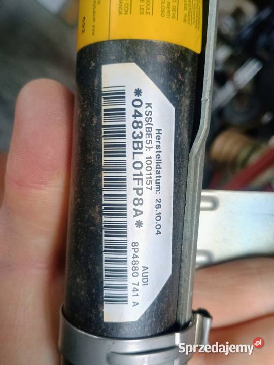 Poduszki AIRBAG kurtyny powietrzne Audi A3 8P 5 osobowe podkarpackie Radymno