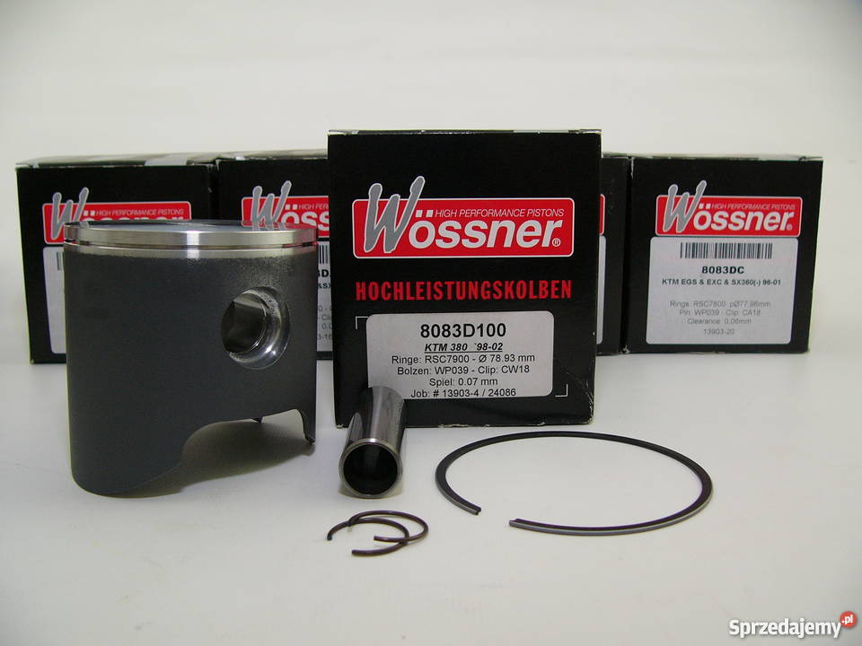 TŁOK komplet tłokowy WOSSNER 7894 mm EGS 360 EXC Zabrze