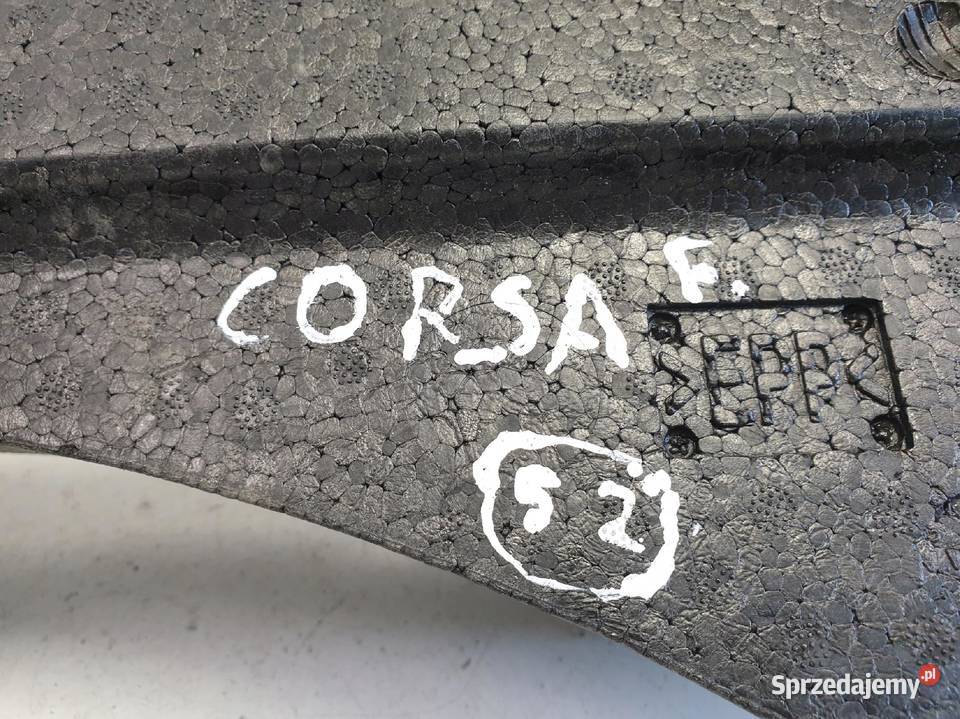 Opel Corsa F WYPEŁNIENIE BAGAŻNIKA Styropian Osłony i zaślepki Rudka
