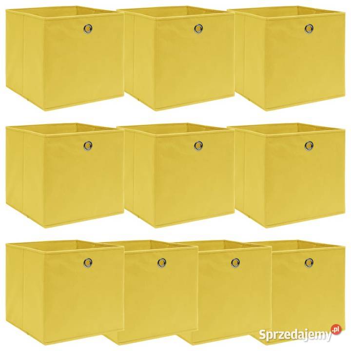 vidaXL Pudełka 10 żółte 32x32x32 Pozostałe Warszawa