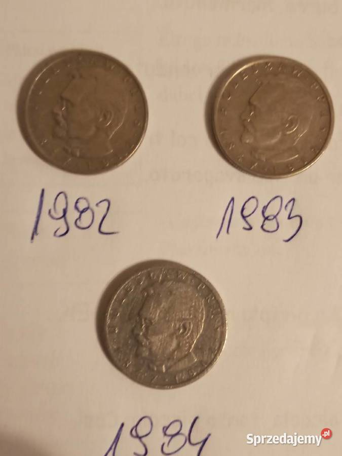Monety 10 zł.B.Prus z 1982\83\84 r.