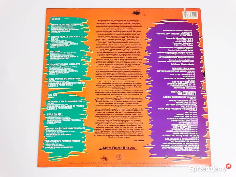 Michael Jackson Farewell My Summer Love LP 1984 Płyty i kasety lubelskie Biłgoraj