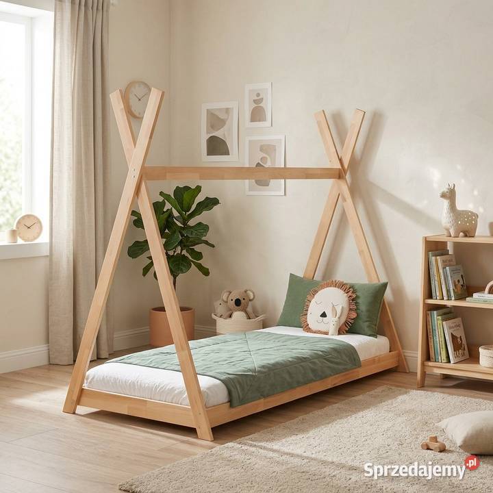 Łóżko dziecięce domek TIPI TARTAK MEBLE 90x200