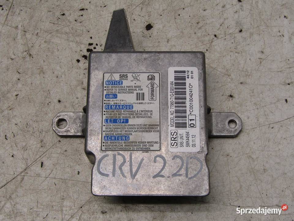 MODUŁ SENSOR PODUSZEK AIRBAG HONDA CRV CRV IV Komputery lubelskie