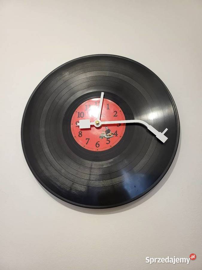 Nowy zegar winylowy Retro Vinyl Clock CICHY loft ścienny Dom i Ogród Gliwice