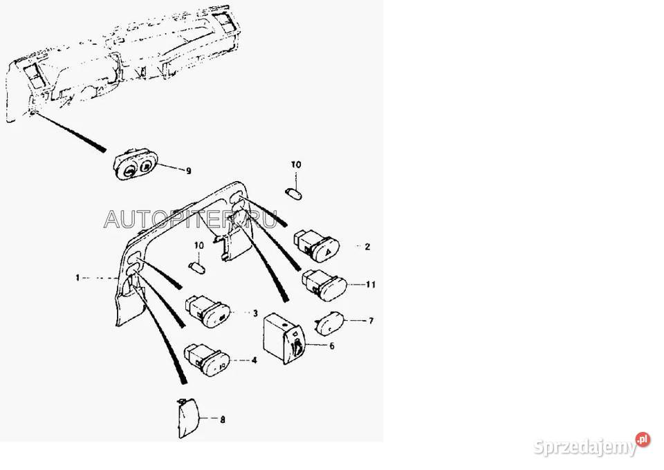Zaślepka włącznika nexia panele sterowania, przełączniki Szczecin sprzedam
