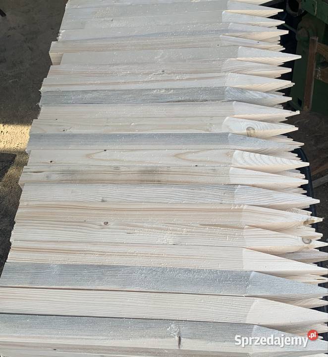 Paliki drewniane 5x5x65 strugane zaostrzone Dom i Ogród