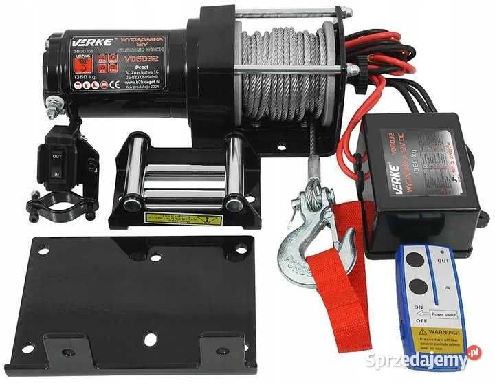 Wyciągarka elektryczna 12V 1360 samochodowa Chmielnik