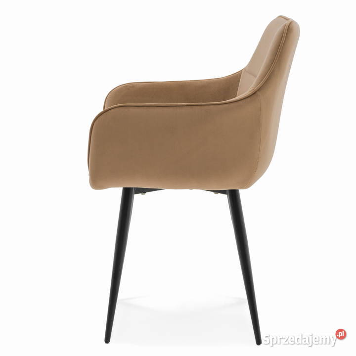 Ciembobeżowe Krzesło Tapicerowane Quattro Krzesła Tarchały Małe