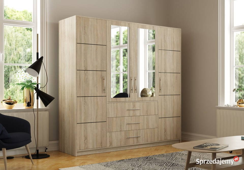 Szafa Bali D4 z opcją nadstawki 4 kolory lustra Wieruszów