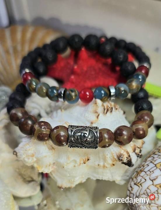 BRANSOLETKI DWIE SZTUKI RUNA TRIQUETRA STAL Gliwice