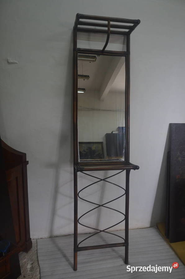 lustro z półkami z bukowego drewna Bydgoszcz sprzedam