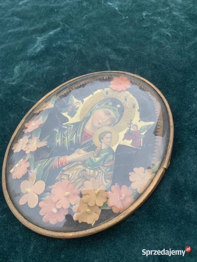 Stary Polski obrazek św szkłem łódzkie Łowicz sprzedam
