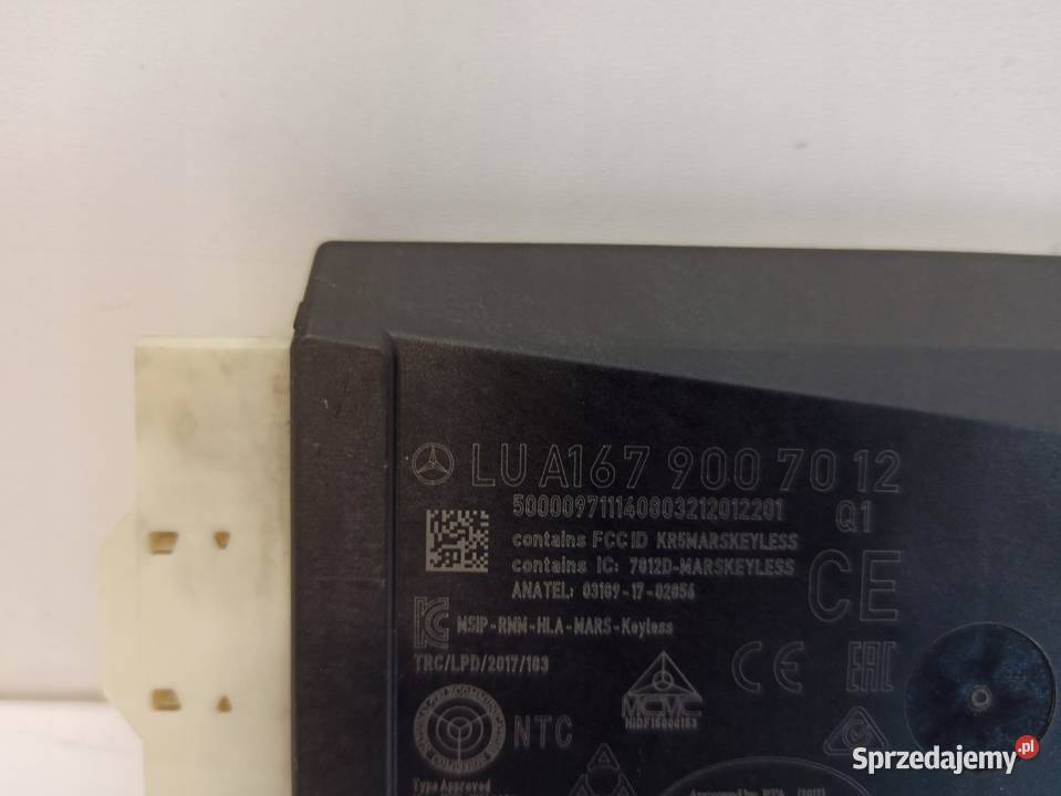 MODUŁ STEROWNIK MERCEDES W247 A1679007012 osobowe