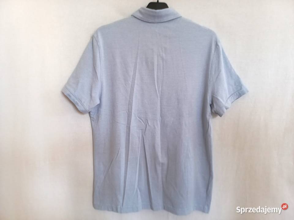 koszulka męska POLO niebieska melanż r M Slim