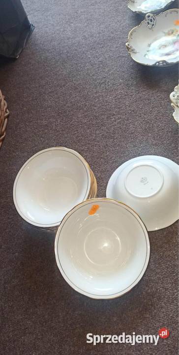 Biała miseczka DUCHESS England Ze złotą Gdańsk