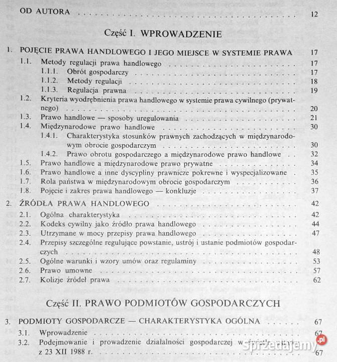 Prawo handlowe Zarys wykładu Kazimierz Kruczalak Chełm sprzedam