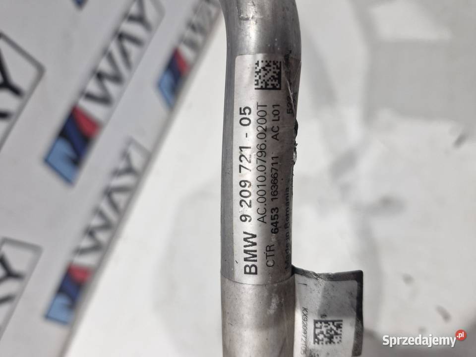 BMW F39 F45 F46 F48 PRZEWÓD WĄŻ KLIMATYZACJI Przewody klimatyzacji