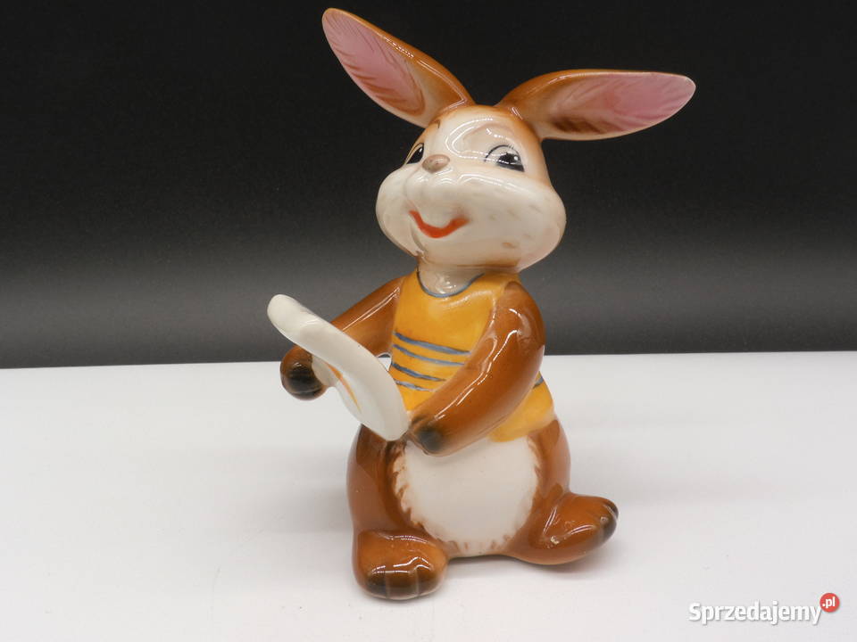 Figurka królika Goebel Rabbit śpiewak z nutami Raszków