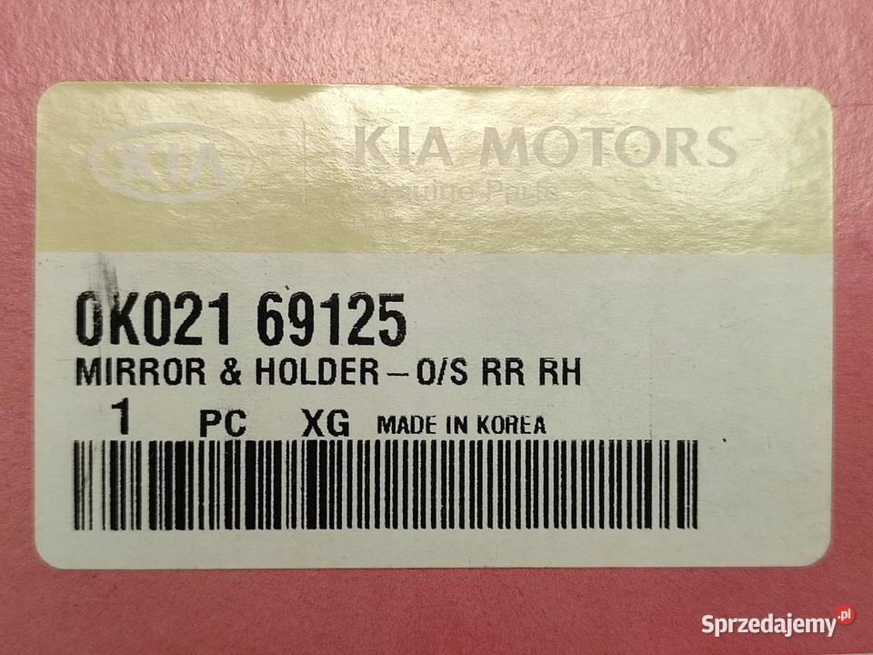 WKŁAD LUSTERKA PRAWEGO KIA SPORTAGE I 19962002
