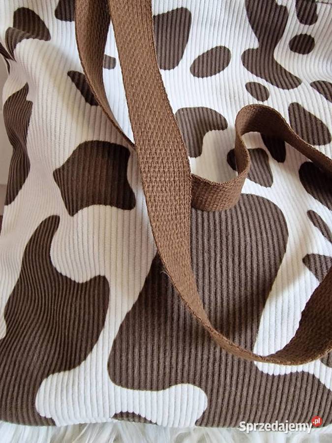 Torba na ramię A4 shopper krówka torebka na Dla kobiet Kłodzko sprzedam