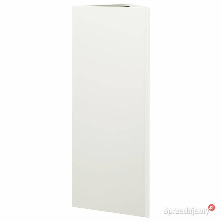 Donice ogrodowe 2 białe trójkątne 30x26x75 stal Warszawa