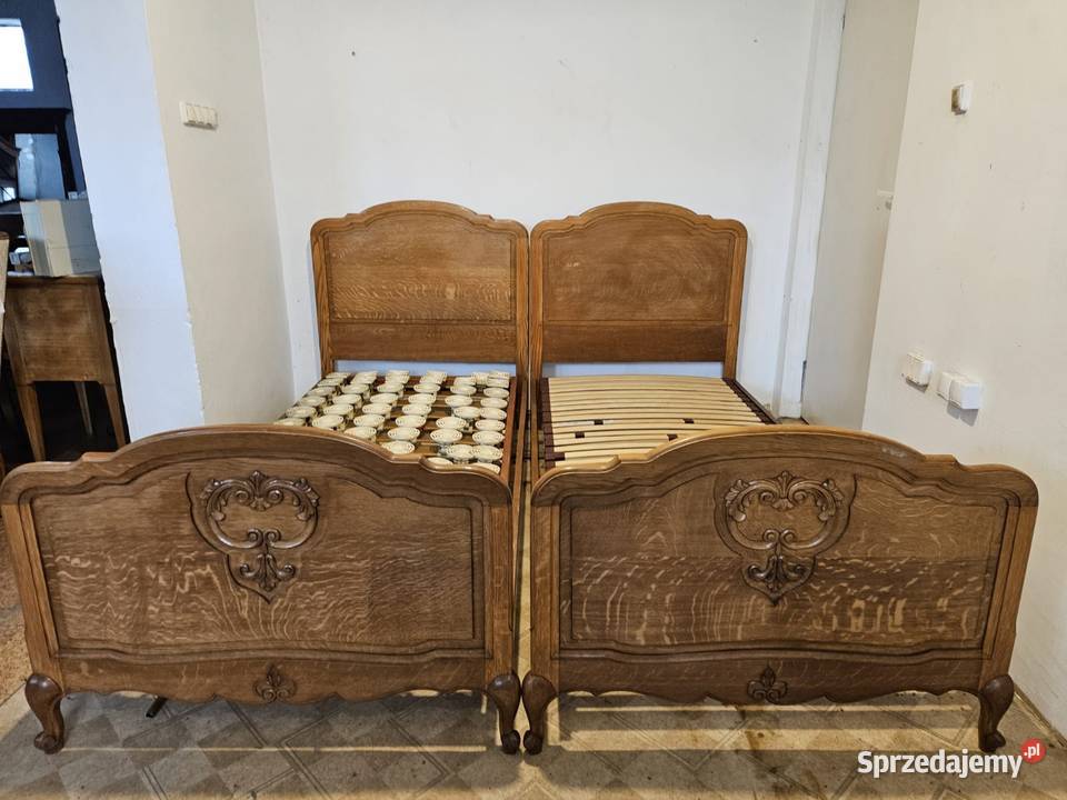 Dwa łóżka ludwikowskie 95x200 Nowy Sącz