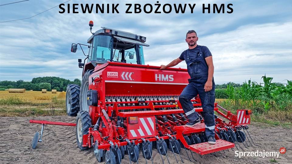 Siewnik zbożowy dwutalerzowy 3m HMS AgroMasz Kwidzyn