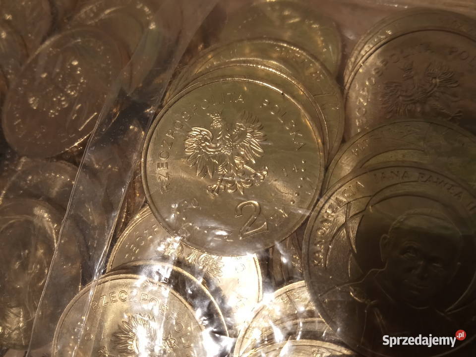 Woreczek menniczy 2 50 Kanonizacja Jana Pawła II Poznań sprzedam