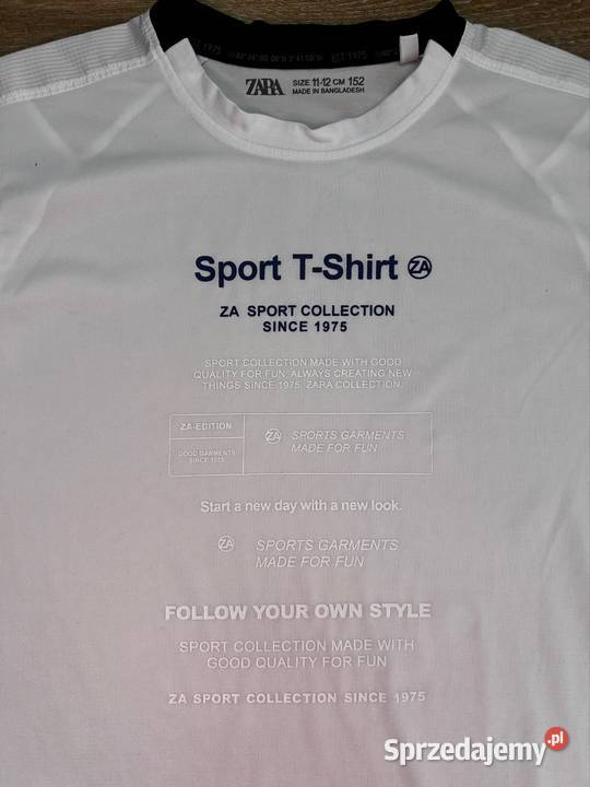 Biały tshirt 152 koszulka Zara biała koszulka na Wyszków