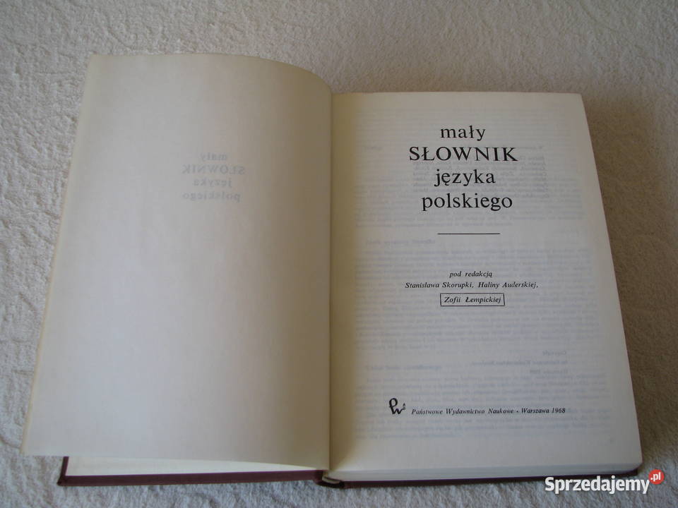 Mały Słownik Języka Polskiego PWN red Stanisław Brzegi sprzedam