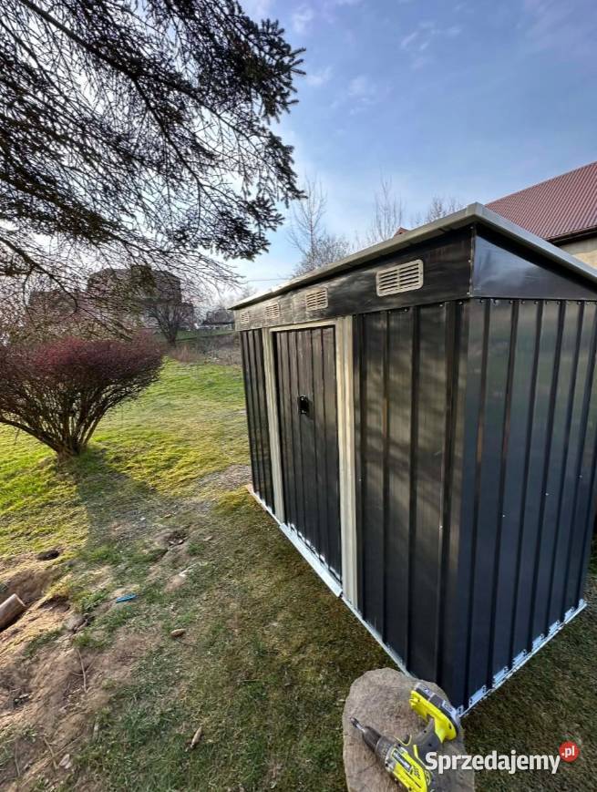 Domek Narzędziowy Metalowy Ogrodowy Zamykany na Domki narzędziowe Białystok