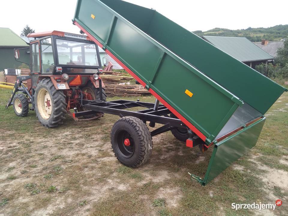 Przyczepa z kiprem Nowa nie używana Przyczepy rolnicze Brzozów