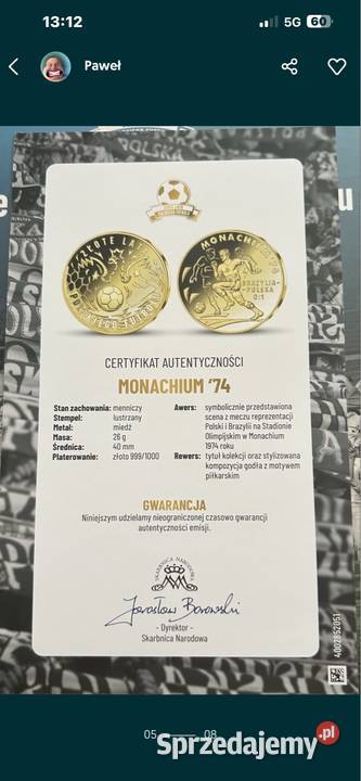 Kolekcjonerskie wydanie medali platerowanych mazowieckie Warszawa
