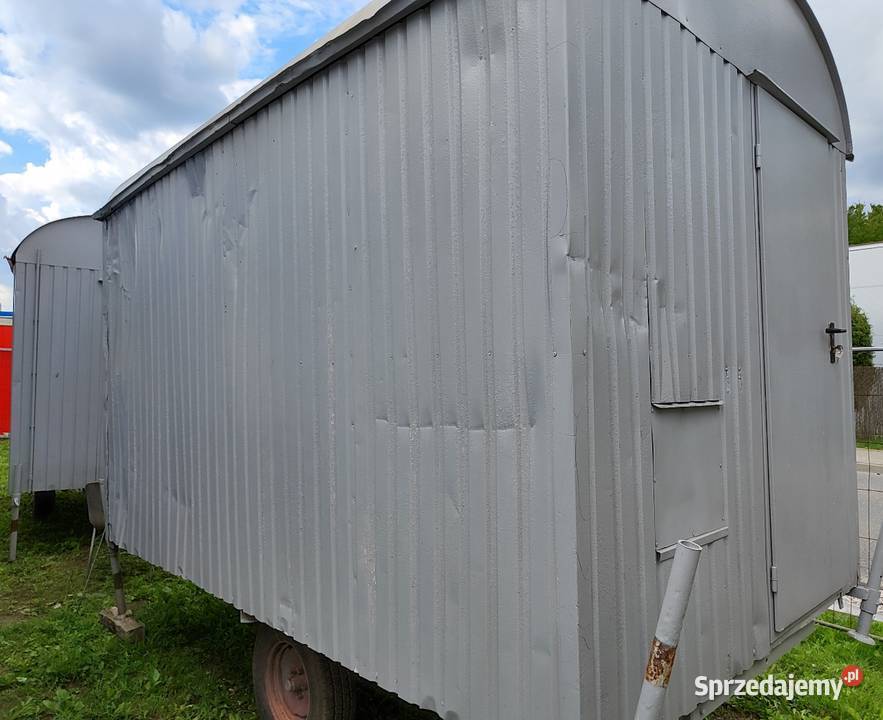Barakowóz kontener na kołach szary Warszawa Łomianki sprzedam