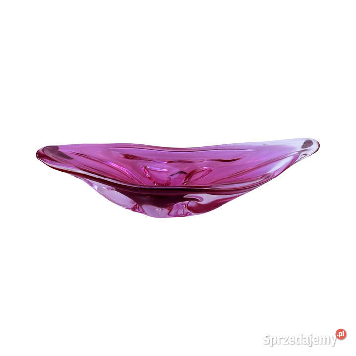 Różowa patera proj J Hospodka Chribska Sklarna Warszawa