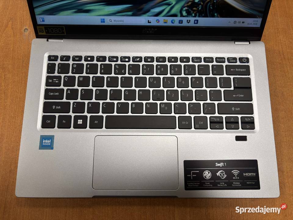 Laptop Acer Swift 1 SF11434 N20H2 14 FHD N4500 Laptopy i netbooki Elbląg