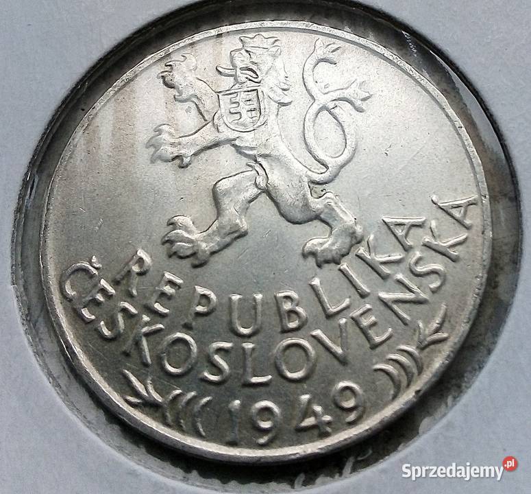 CZECHOSŁOWACJA 100 KORON 1949 r SREBRO 0500 Numizmatyka Legionowo