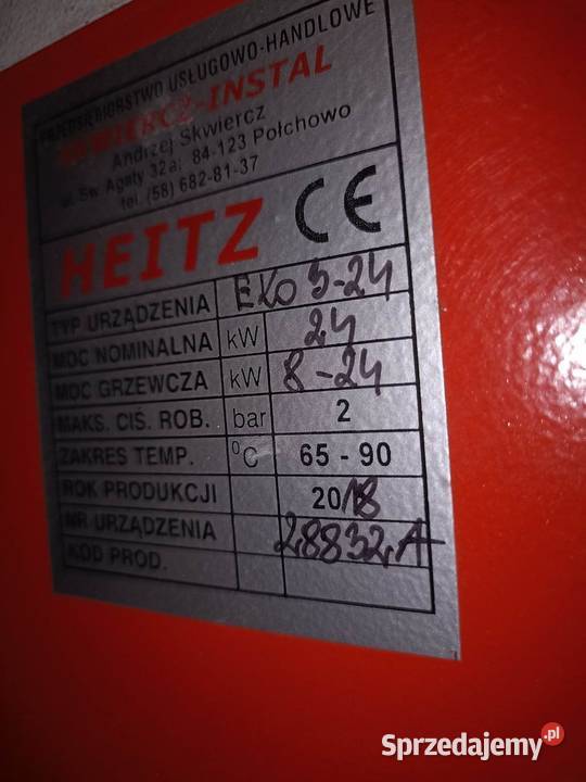 Piec na ekogroszek Heitz Pozostałe Luzino