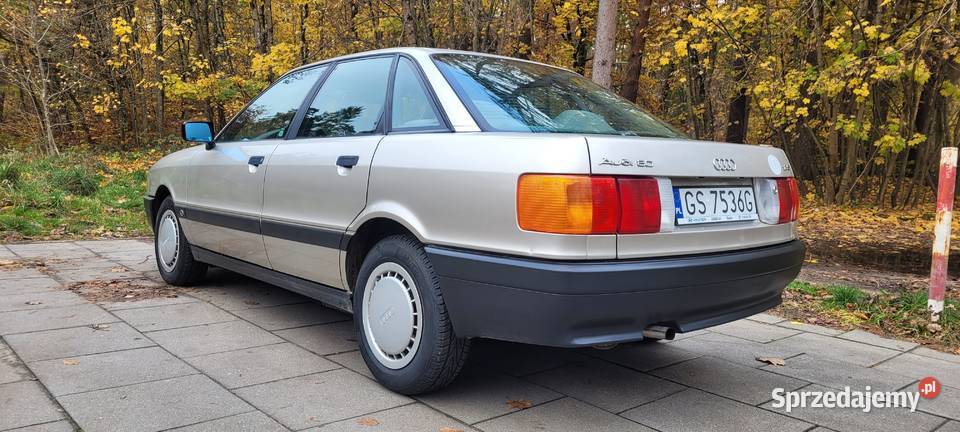 AUDI 80 B3 18S ABS 2 właścicieli 107 srebrny Słupsk