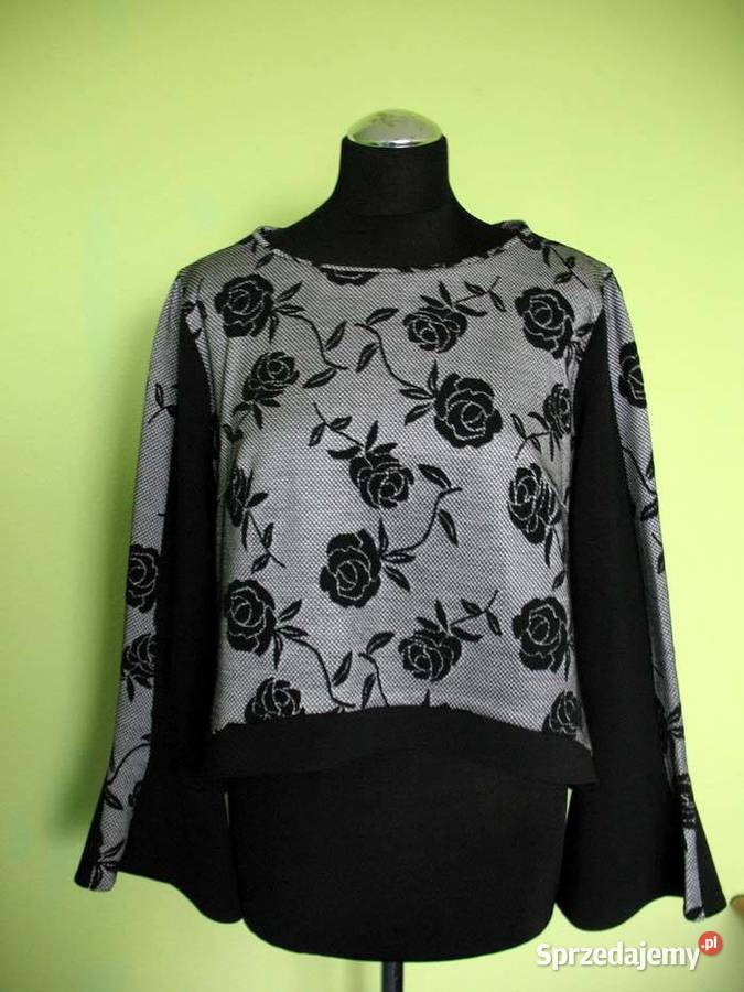 Bluzka trapez asymetryczna r44 2XL biust 108 mazowieckie sprzedam