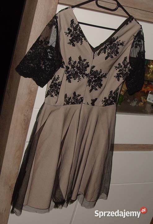 NOWA koktajlowa sukienka FORTI koronka haft r38 Rawicz