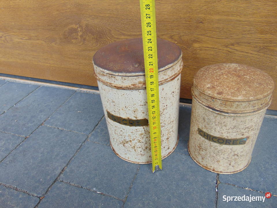 STARA PUSZKA METALOWA CUKIER CHICORE OPAKOWANIE Korfantów