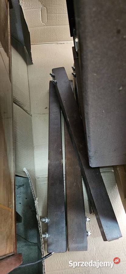 Stół owalny duży ciemny orzech Pruszków