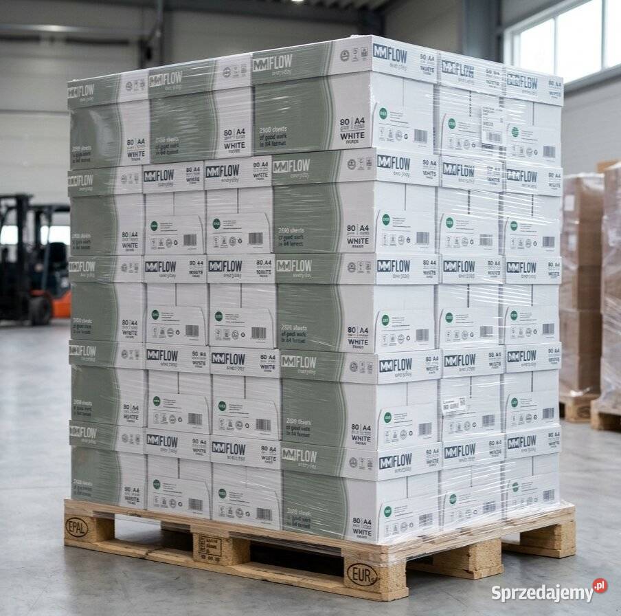200ryz Papier ksero FLOW MM A4 80g Biuro wielkopolskie Mosina sprzedam
